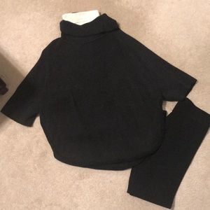 Loft cowl neck sweater and old navy turtle neck